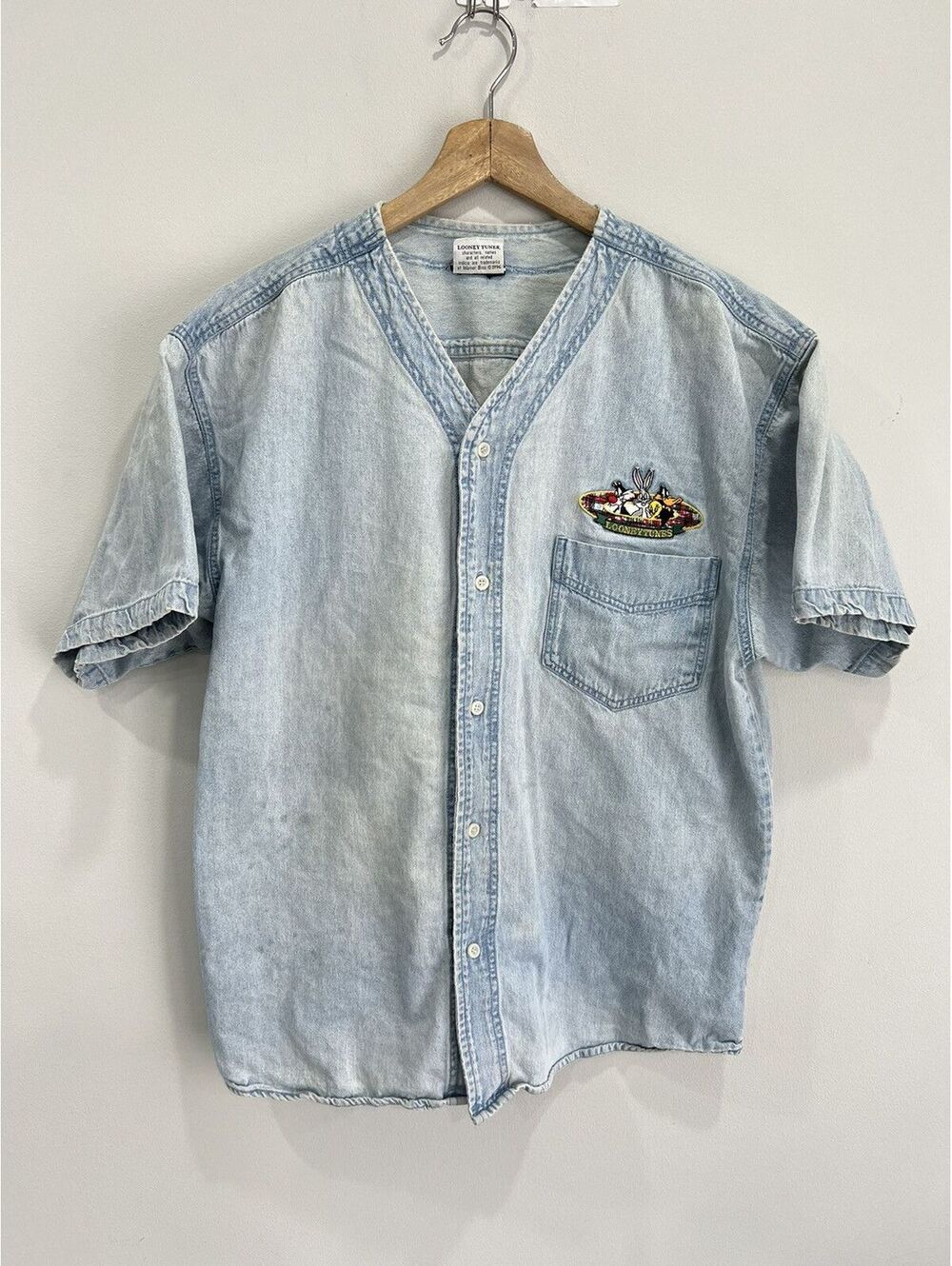 Vintage Looney Tunes Denim Shirt jersey